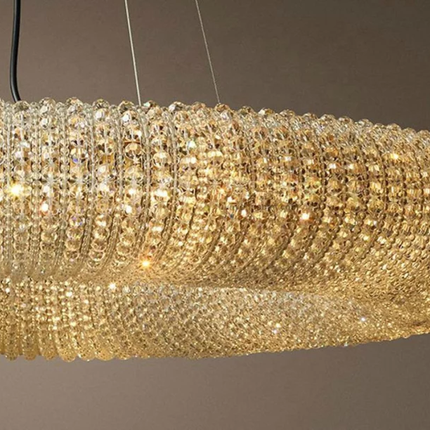 Circular Living Room Creative Beads String Pendant lamp