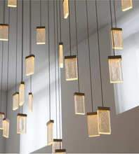Загрузить изображение в средство просмотра галереи, Nordic creative study bar lighting fixture led pendant lamp living room crystal chandeliers
