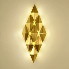 Load image into Gallery viewer, Diamond Wall Lamp for Bedroom or Hallway Luxury Design Made of Iron
