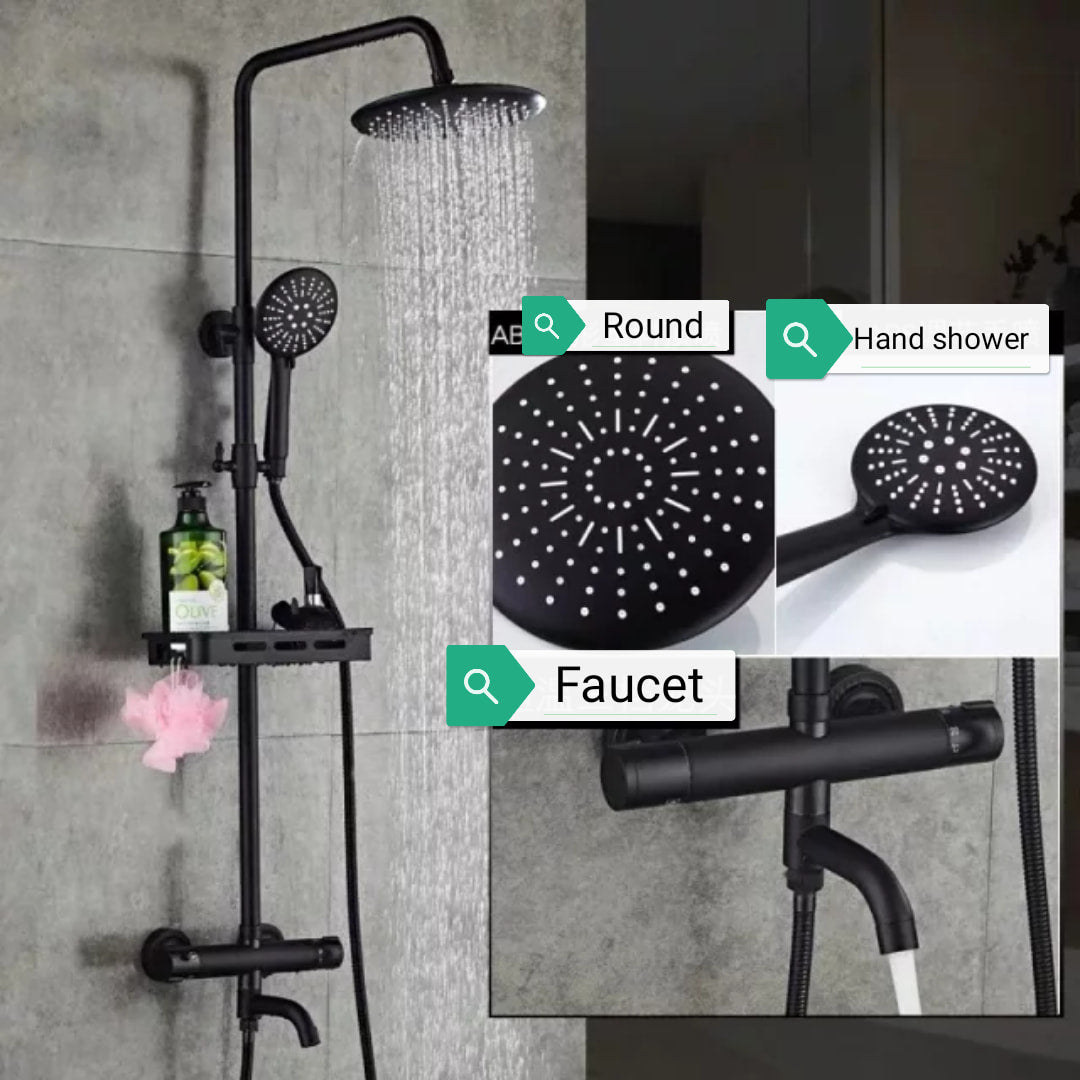 Black Shower Edition Bathroom Accessories