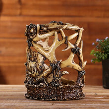 Load image into Gallery viewer, Bathroom Accessories Brush Holder Rustic Vintage Style Motif Resin
