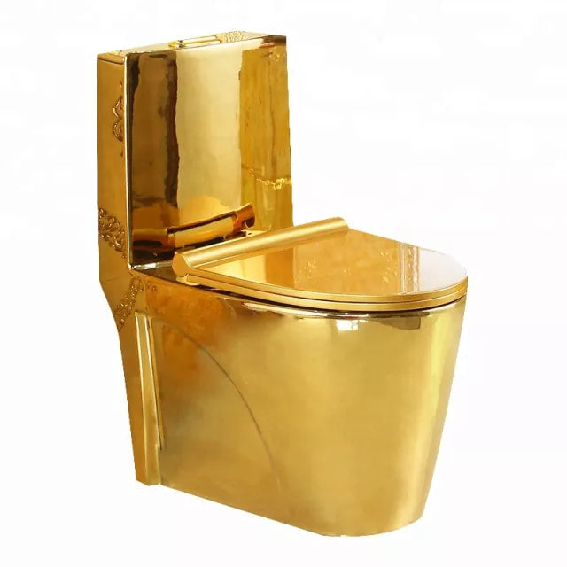 Toilet Bowl Gold edition Bathroom Accessories Electroplating Porcelain
