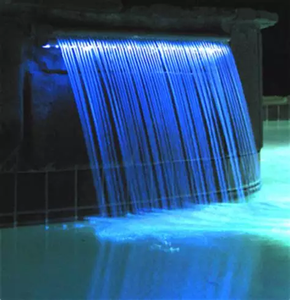 Swimming Pool Waterfall Set with Auto Changing LED Light WATERPUMP NOT INCLUDED