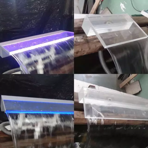 Acrylic Color Changing pool waterfalls