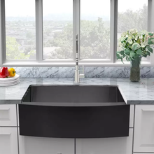 Load image into Gallery viewer, Apron sink Nano black 304 stainless steel Farmhouse Kitchen Sink
