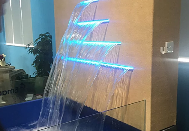 Swimming Pool Waterfall Set with Auto Changing LED Light WATERPUMP NOT INCLUDED