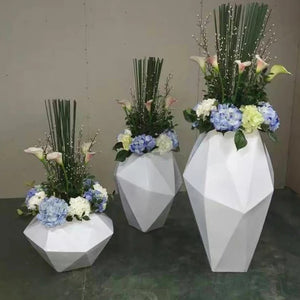 Fiberglass Vase For Real And Artificial Plants