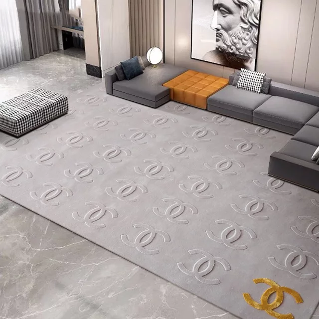Hand Tufted Channel Carpet Acrylic Wool Silk Viscose Living Room Carpet