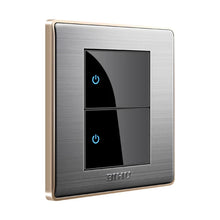 Lade das Bild in den Galerie-Viewer, Electric Elegant Black Switch Accessories UK standard click light cover switch
