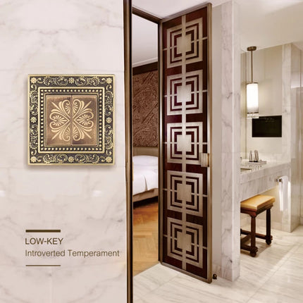 Vintage Luxury Metal Curved Switch Gang Switch