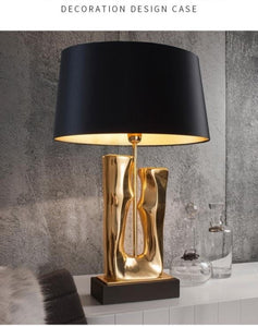 Luxury Black Table Lamp Shade Living Room and Bedside Lighting Accessories Home Décor