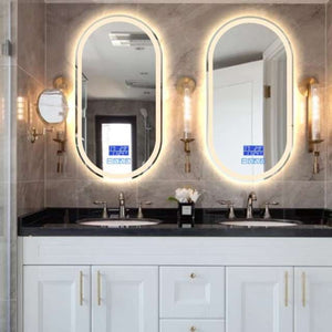 waterproof led smart mirror bathroom frameless mirror screen and advertising screen