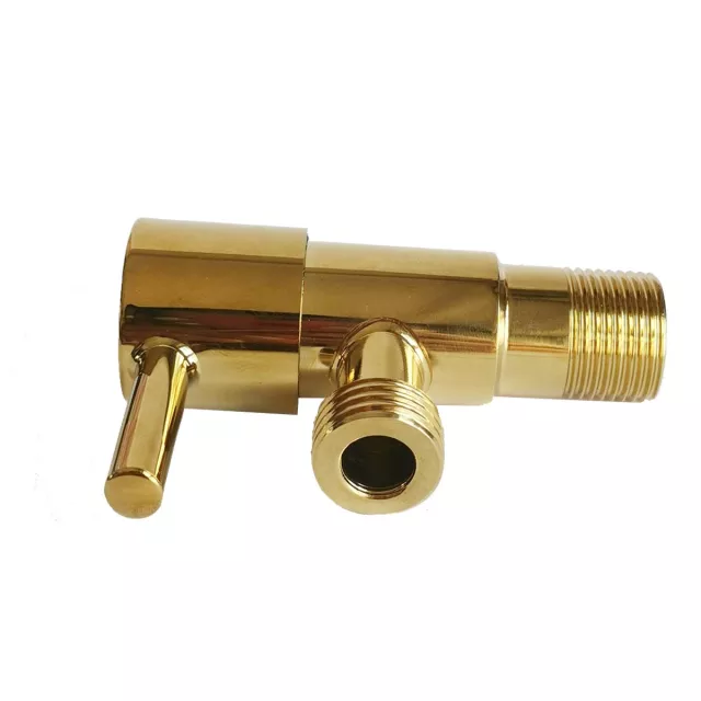 Single Gold Angle Valve bathroom toilet accessories mini valve water stop 90 degree stainless steel