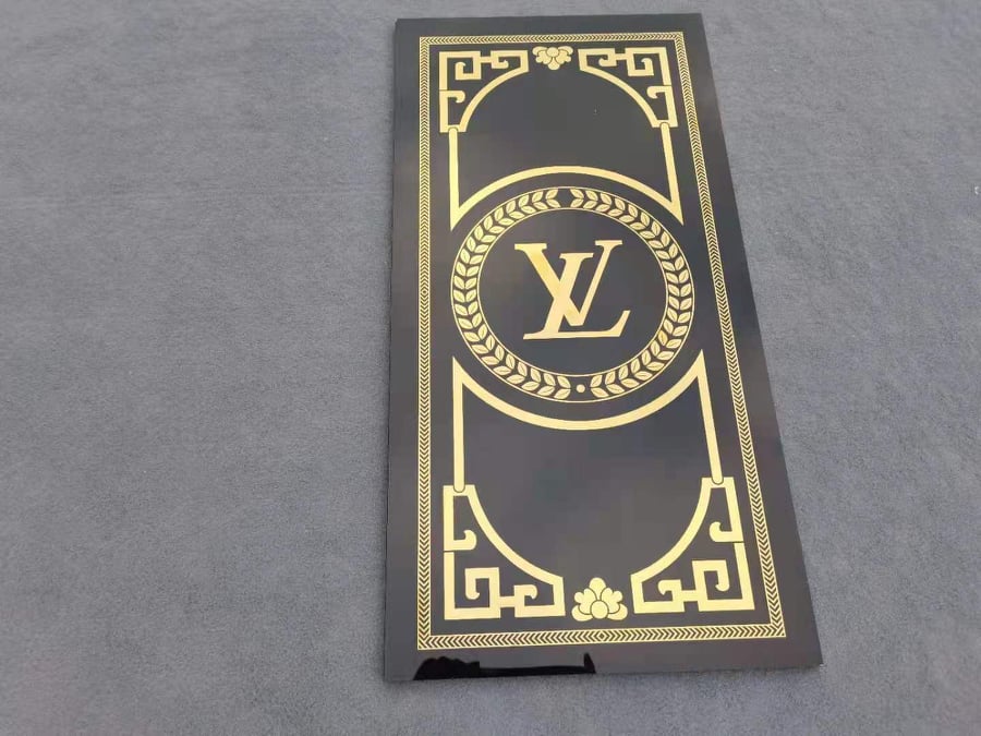 Luxury Signature Mosaic Tiles Glass 120x60cm  LV Wall and Floor Tiles Décor Home Accessories