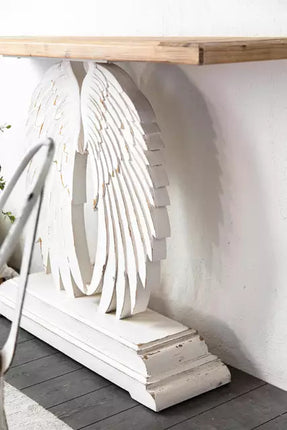 Wings of An ANGEL console Solid Wood Curved