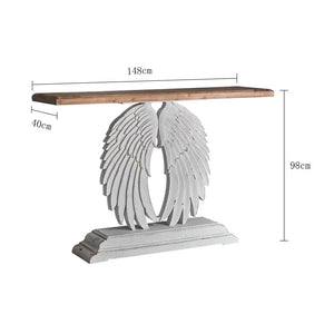 Wings of An ANGEL console Solid Wood Curved