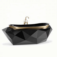 Lade das Bild in den Galerie-Viewer, Dubai Hotel Luxury Black Bathtub
