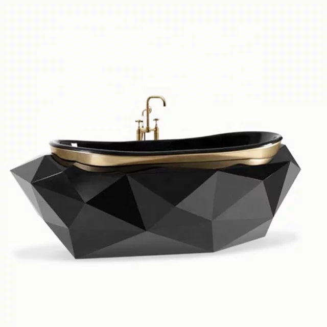 Dubai Hotel Luxury Black Bathtub