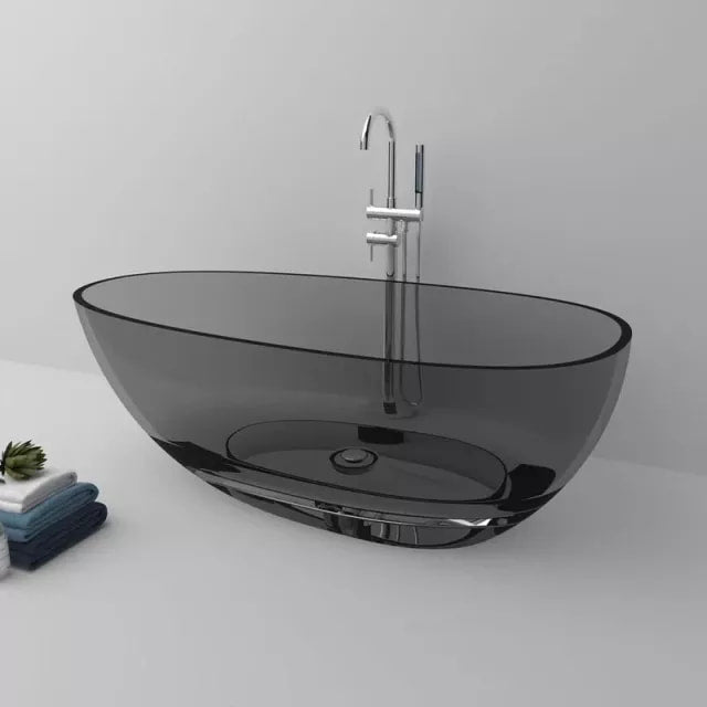 Freestanding Tub Modern Stand Alone Acrylic Transparent Bathtub