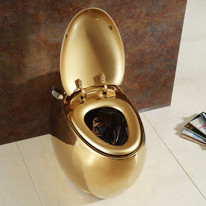 Luxury Dubai Electroplating Egg Toilet Bowl Hotel Used