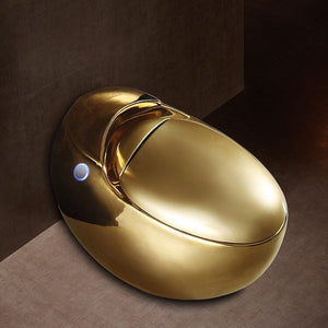 Luxury Dubai Electroplating Egg Toilet Bowl Hotel Used