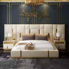 Load image into Gallery viewer, European modern design royal luxury sleep super comfortable bedroom set king size
