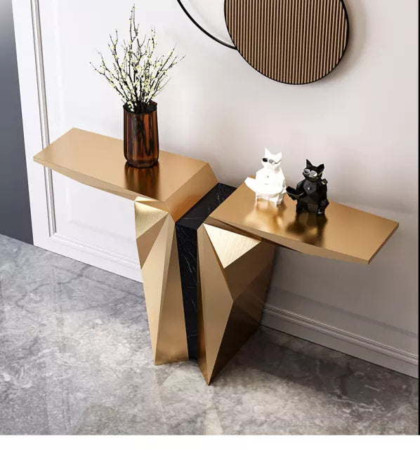 Porch light luxury modern simple entry console table Italian decorative end table for hotel