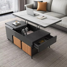 Load image into Gallery viewer, Multi Purpose Folding Living Room Furniture Multi-purpose Lift Up Adjustable Storage Coffee Table
