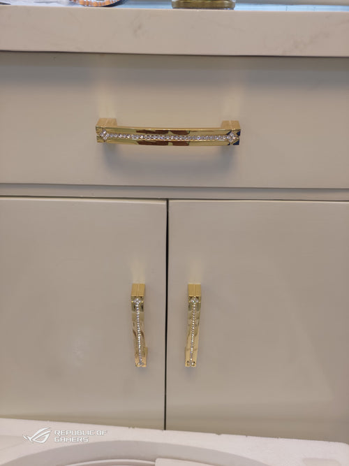 Brass Crystal Cabinet Handle Luxury Modern Style
