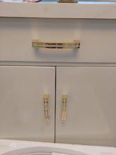Load image into Gallery viewer, Brass Crystal Cabinet Handle
