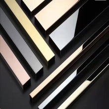 Cargar imagen en el visor de la galería, Rose gold colour mirror brushed 304 stainless steel tile trim decorative metal stainless steel
