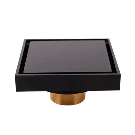 Abdeckflieseneinsatz aus Metall, Messing und Edelstahl, 10 x 10 mm, verdeckter Bodenablauf für Badezimmer