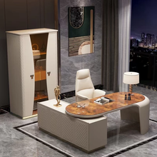 Load image into Gallery viewer, luxury home modern executive desk office table design
