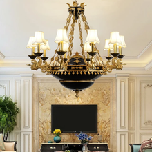 Lade das Bild in den Galerie-Viewer, Luxury Design Living Room Decoactive Hanging Lamp Led Chandelier Brass Pendant Light
