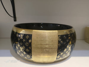 Gold and Black Luxury Basin