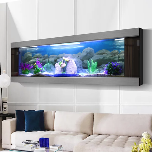 Modern Customizable High Quality Wall Mounted Aquarium Fish Tank (Customize Size, Price depends on size)