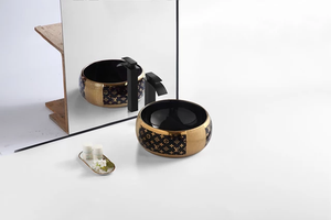 Gold and Black Luxury Basin