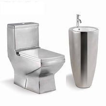 Charger l&#39;image dans la galerie, Luxury Bathroom Color One Piece Toilet Set choice of stand alone sink or deck sink
