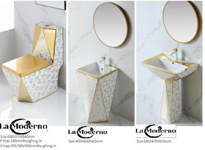 Luxury Toilet Set Bathroom Accessories choice of stand alone sink or deck sink