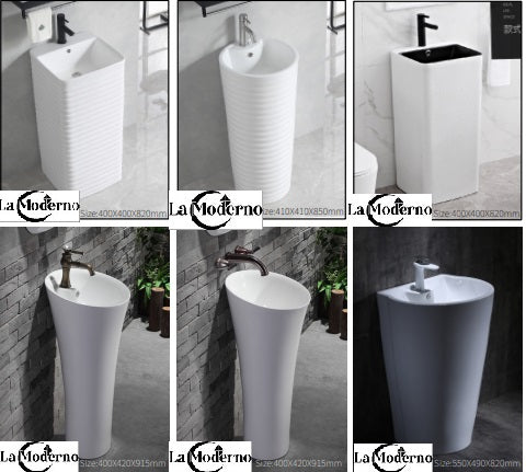 La Moderno Geometric Cylindrical Artistic Shapes Elegant Wash Basin