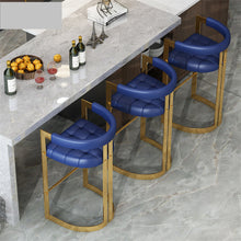 Lade das Bild in den Galerie-Viewer, Space saver metal frame Barbershop Stool, bar stool steel, tabouret de bar chaise haute
