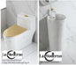 Luxury Ceramic Toilet Set Bathroom Accessories choice of stand alone sink or deck sink
