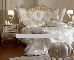 Luxury modern Italian style hotel bed sheets new double bed design furniture wedding bed sets