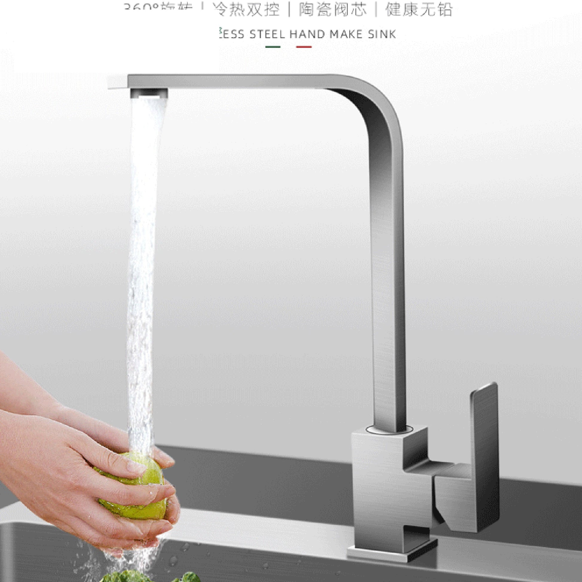 780*430*220mm - 304 Handmade Stainless-steel Sink for Kitchen Double Sink Matte Mixer Drainage to the Sewer