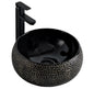 Black Porcelain Bathroom Accessories Wash Basin