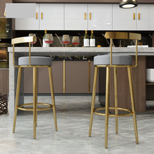 Cargar imagen en el visor de la galería, Stainless steel Bar Stool Chairs Set furniture
