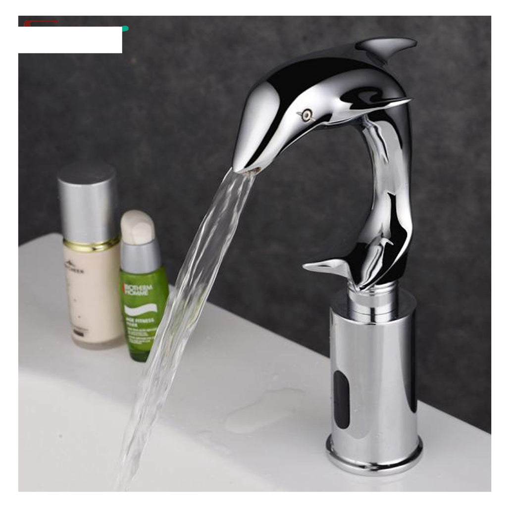 Brass Dolphin Animal Shape Sensor Faucet