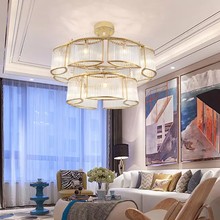 Cargar imagen en el visor de la galería, Elegant decorative art dining residential interior led crystal chandelier
