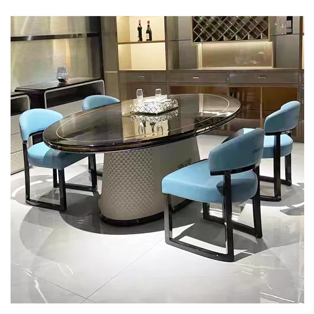 dining table set with chairs Italian high end class designs