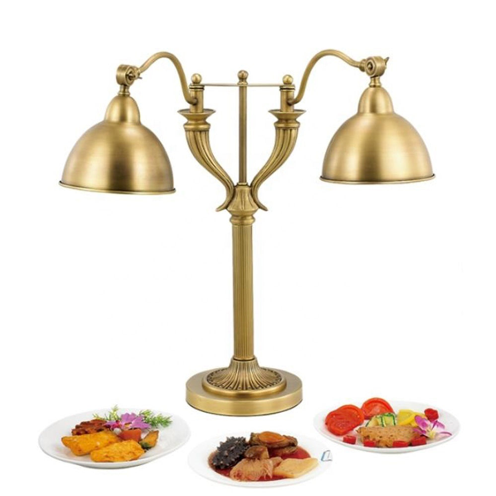 Indian restaurant kitchen equipments two head outdoor heating food warmer lamp
